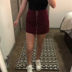 corduroy mini skirt